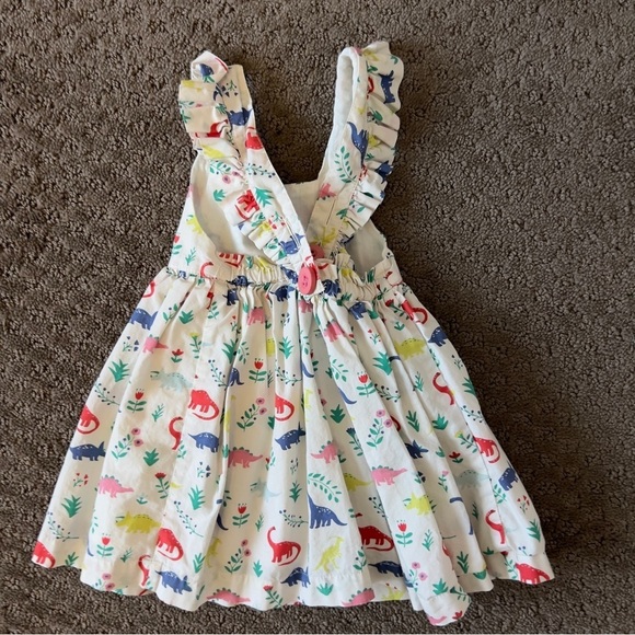 Mini Biden Dinosaur cross back dress 0-3 months - Picture 4 of 5